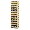 Regał na wino drewniany modułowy RW10 04x12 Naturalny