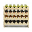 Regał na wino drewniany modułowy RW10 06x04 Naturalny