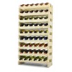 Regał na wino drewniany modułowy RW10 06x09 Naturalny