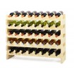 Regał na wino drewniany modułowy RW10 08x05 Naturalny
