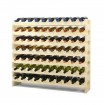 Regał na wino drewniany modułowy RW10 10x07 Naturalny