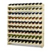 Regał na wino drewniany modułowy RW10 10x09 Naturalny