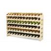 Regał na wino drewniany modułowy RW10 12x06 Naturalny
