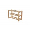 Regał na butelki drewniany B22R 50x80x28 3 półki Naturalny