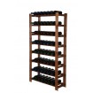 Regał na butelki drewniany B22R 150x80x28 8 półek Brązowy