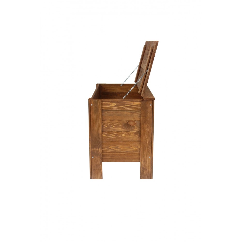 Skrzynia sosnowa z wiekiem kufer B13L 52x80x40 Brązowa