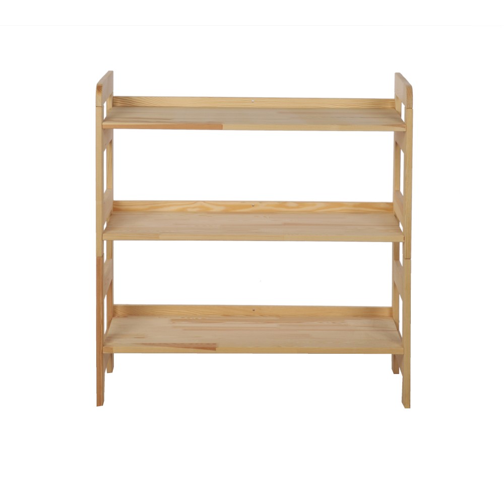 Regał Modułowy Prosty 82,4x80x34,4 cm 3 Półki BERDO Surowy