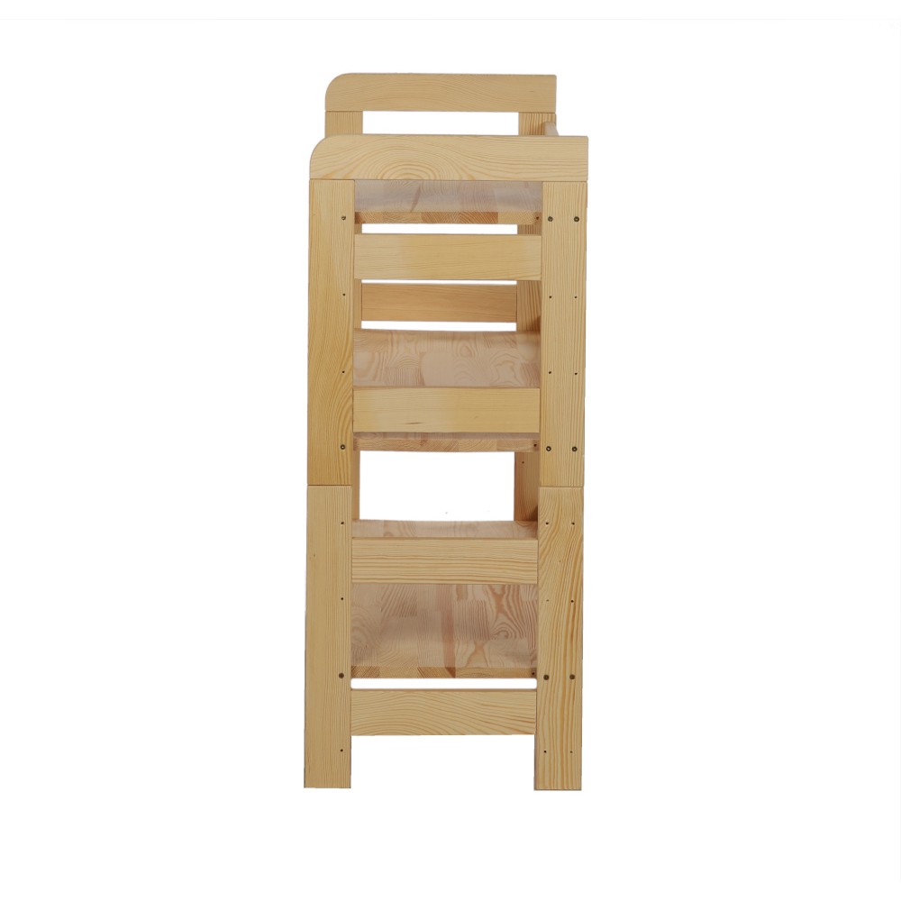 Regał Modułowy Prosty 82,4x80x34,4 cm 3 Półki BERDO Surowy