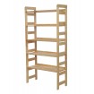 Regał Modułowy Prosty 159,2x80x34,4 cm 5 Półek BERDO Surowy
