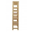 Regał Modułowy Prosty 159,2x80x34,4 cm 5 Półek BERDO Surowy