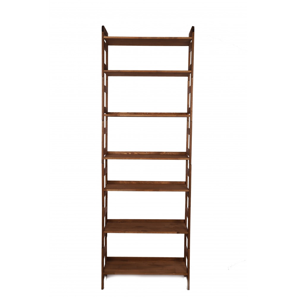 Regał Modułowy Prosty 236x80x34,4 cm 7 Półek BERDO Brązowy