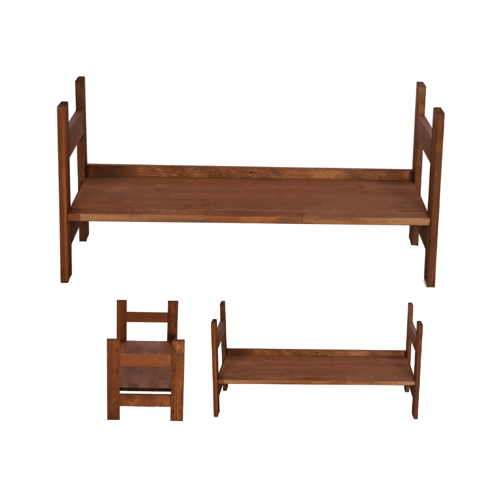 Moduł Nadstawka Prosta 38,4x80x34,4 cm 1 Półka BERDO Brązowy