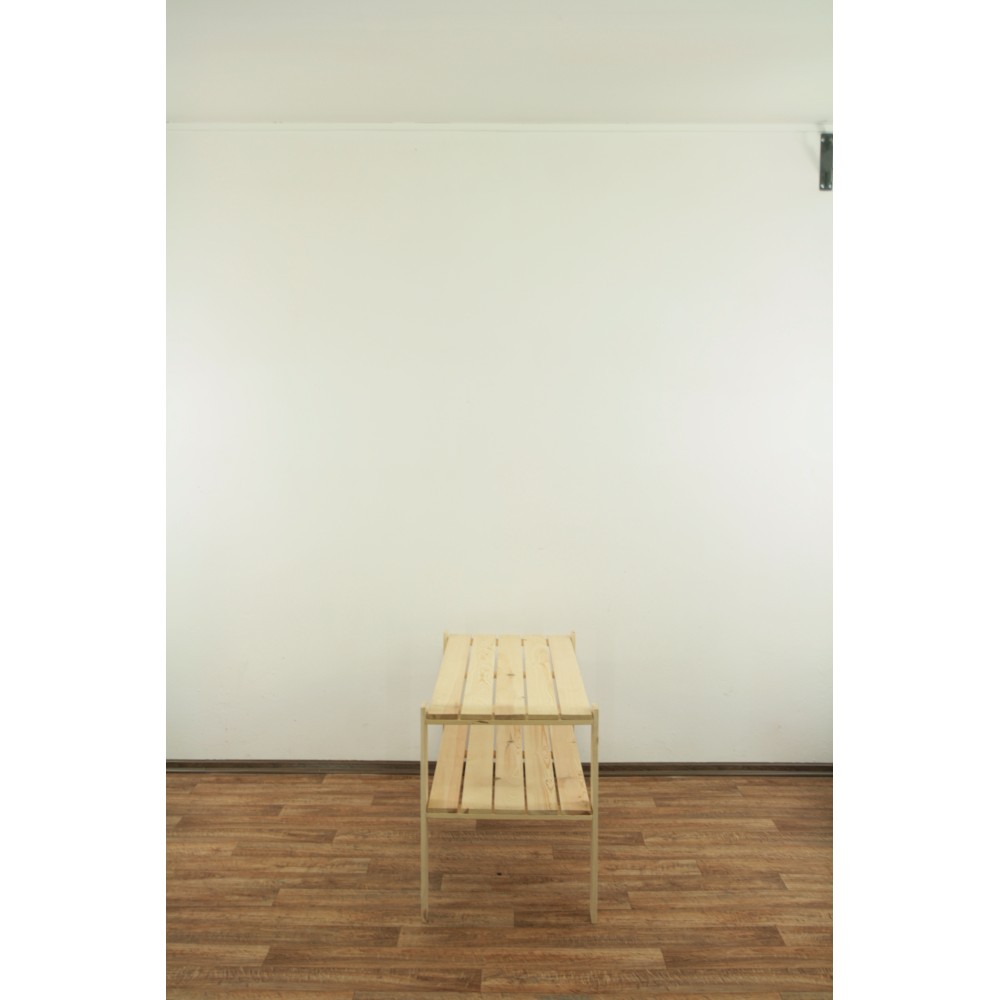 MAXI Surowy Regał Drewniany 64x120x50 cm 2 Półki pełne