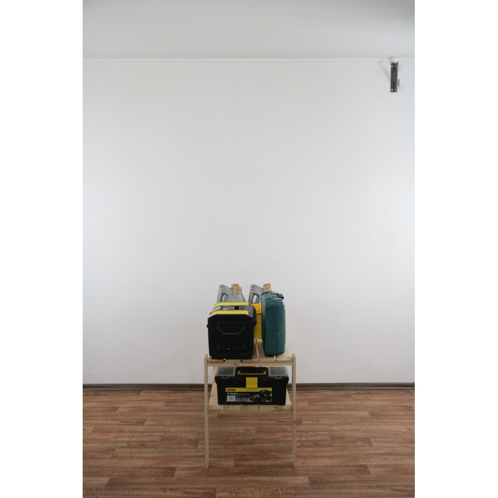 MAXI Surowy Regał Drewniany 64x120x50 cm 2 Półki pełne