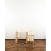 Regał Narożny 64x85x30 cm MAXI 2 Półki Drewniany/ Naturalny