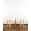 Regał Narożny 64x85x30 cm MAXI 2 Półki Drewniany/ Naturalny