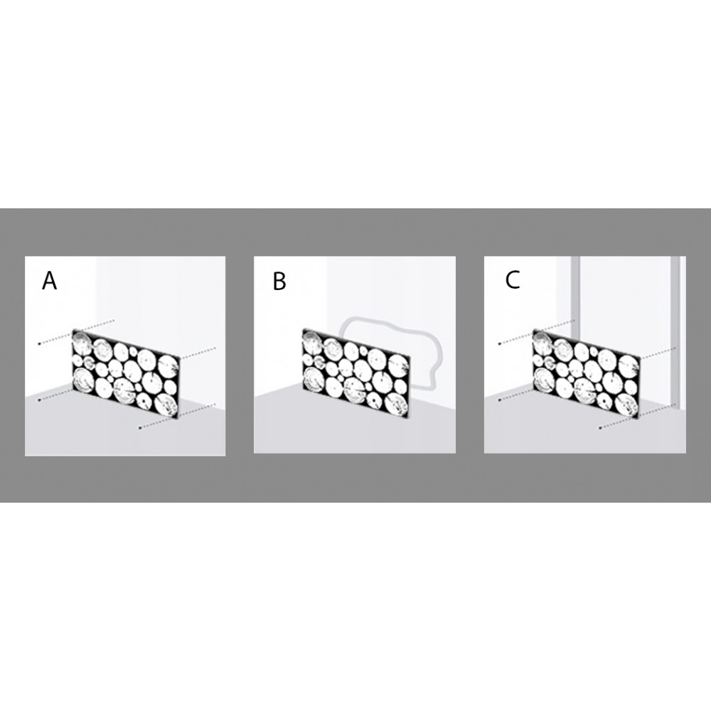 Panel Ścienny Dekoracyjny 76X38X3 cm Plastry Sosny 1 szt
