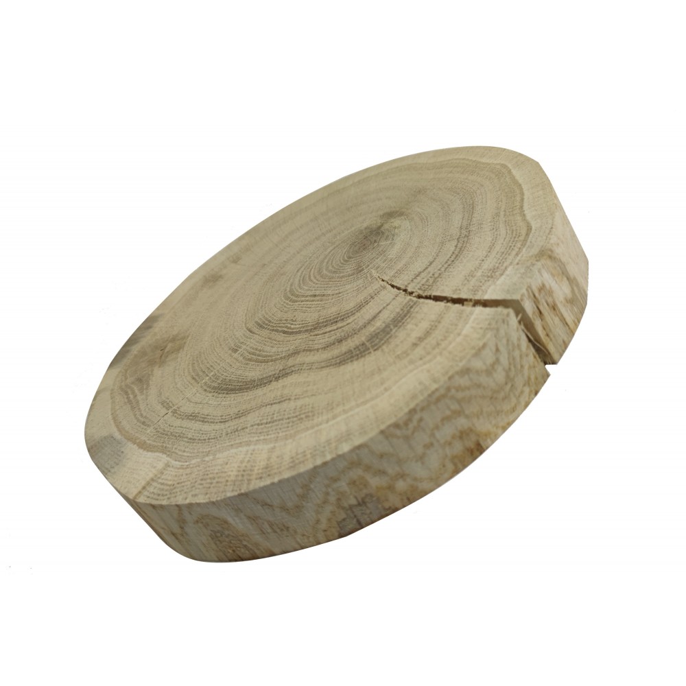 Okorowany Plaster Dębu 15-20 cm/ gr. 3 cm/ Szlifowany