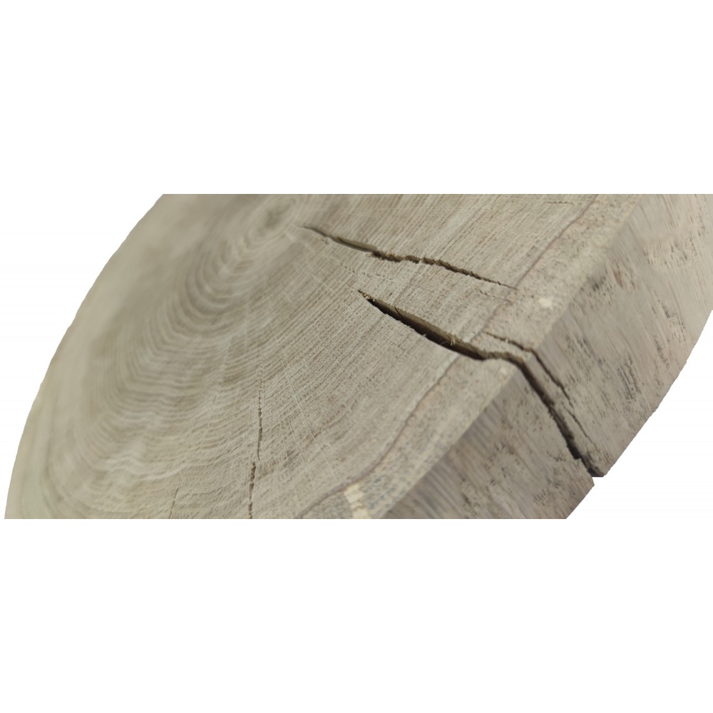 Okorowany Plaster Dębu 30-35 cm/ gr. 5 cm/ Szlifowany