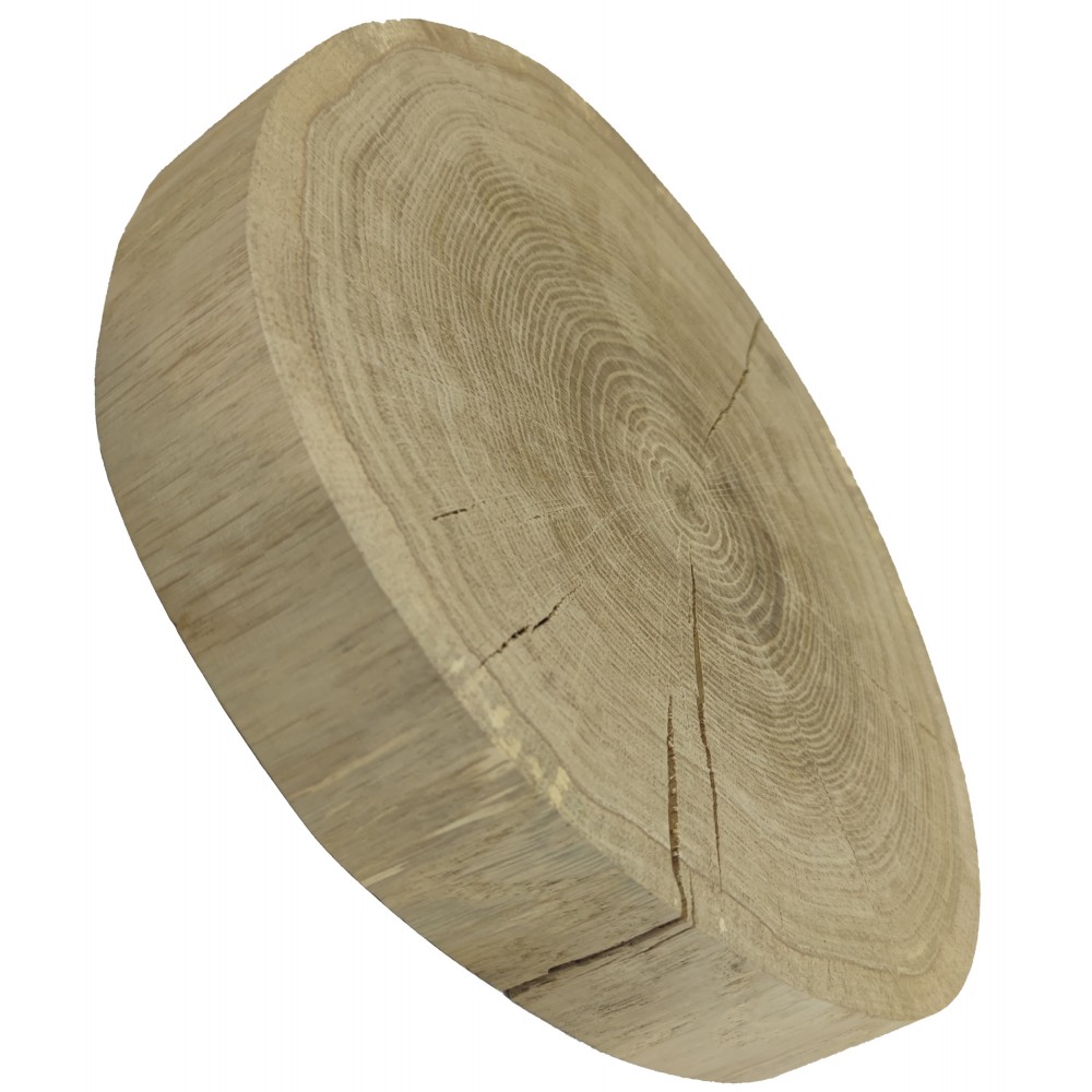 Okorowany Plaster Dębu 30-35 cm/ gr. 5 cm/ Szlifowany