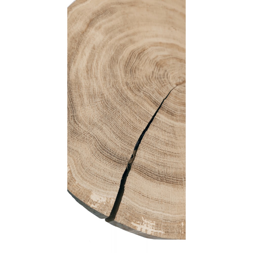 Okorowany Plaster Dębu 20-25 cm/ gr. 2 cm/ Szlifowany