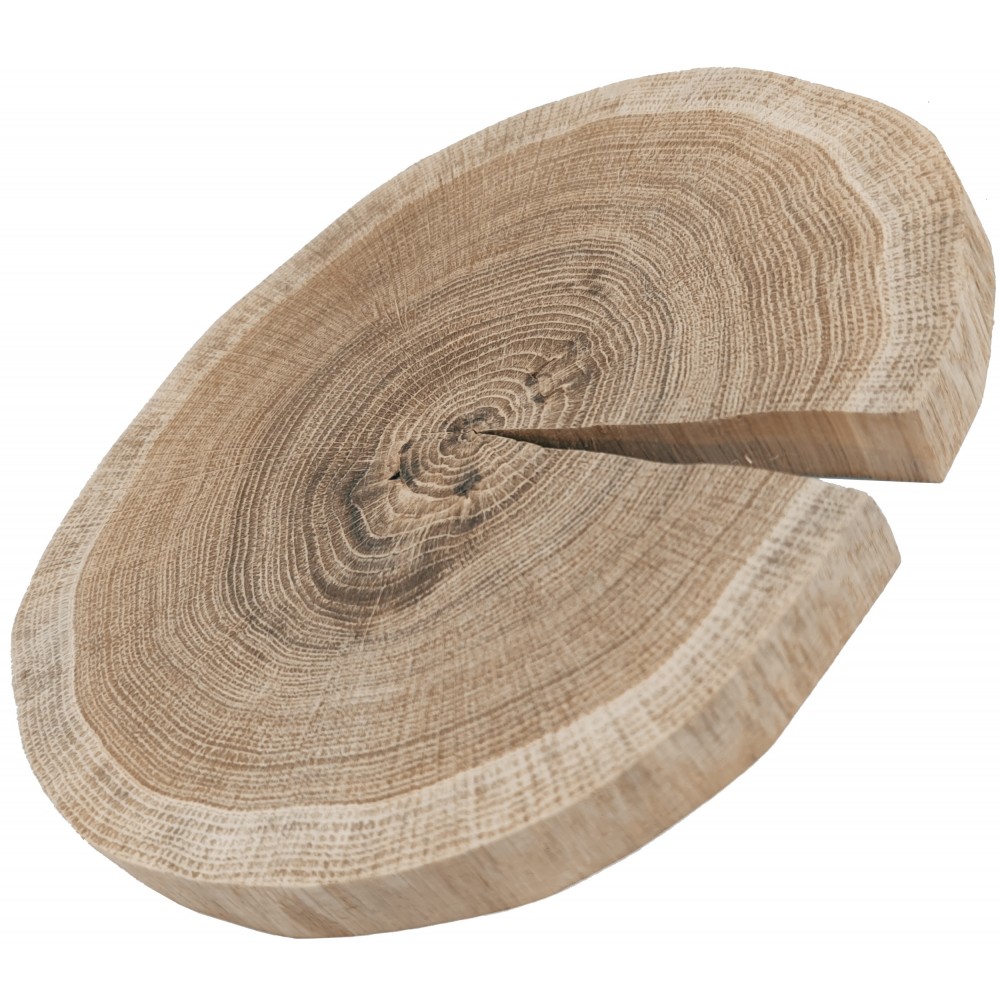 Okorowany Plaster Dębu 20-25 cm/ gr. 2 cm/ Szlifowany