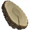 Plaster Dębu 20-25 cm/ gr. 3 cm/ Szlifowany z Korą