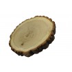 Plaster Dębu 15-20 cm/ gr. 3 cm/ Szlifowany z Korą