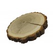 Plaster Dębu 15-20 cm/ gr. 3 cm/ Szlifowany z Korą