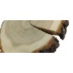 Plaster Dębu 15-20 cm/ gr. 3 cm/ Szlifowany z Korą