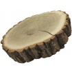 Plaster Dębu 25-30 cm/ gr. 5 cm/ Szlifowany z Korą