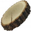 Plaster Dębu 25-30 cm/ gr. 5 cm/ Szlifowany z Korą