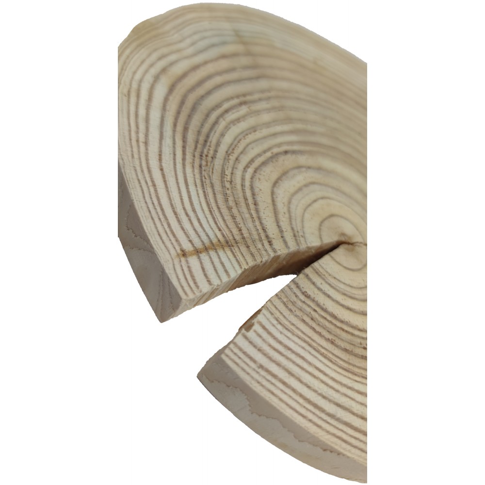 Okorowany Plaster Modrzewia 15-20 cm/ gr. 2,5 cm/ Szlifowany