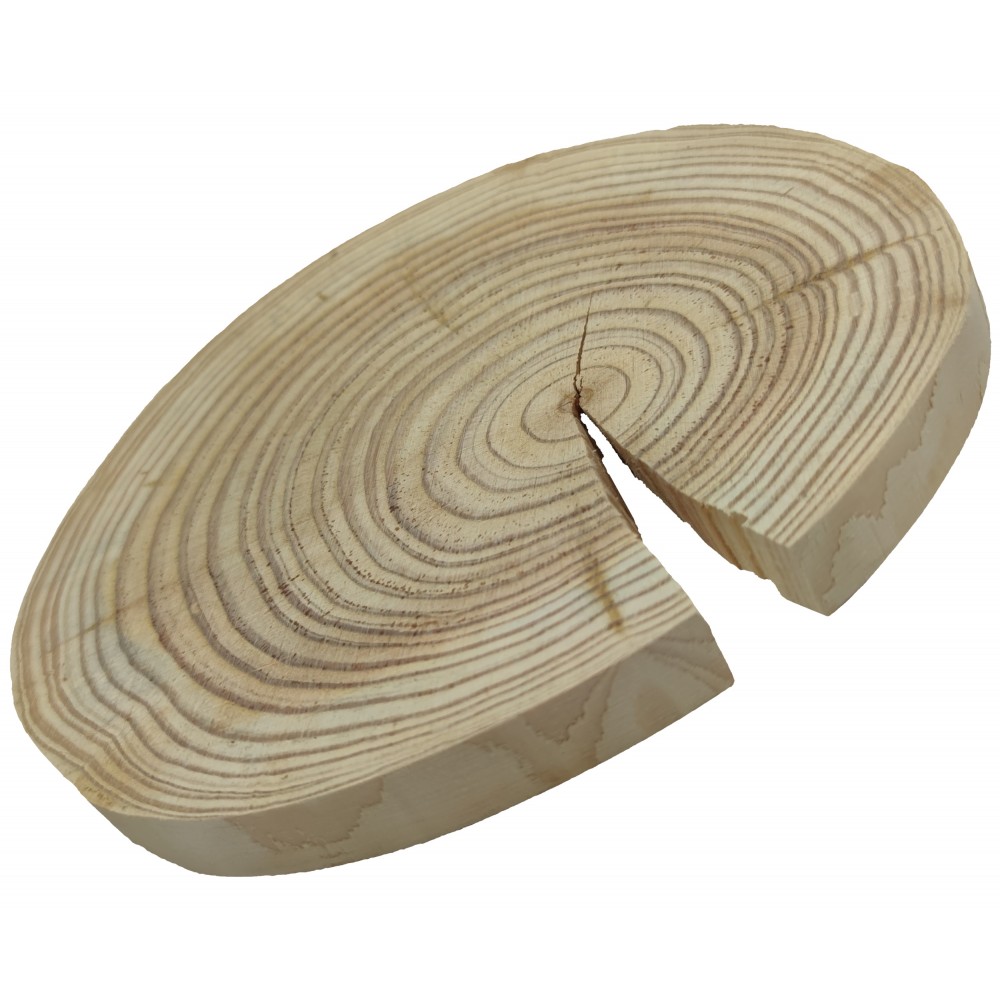 Okorowany Plaster Modrzewia 15-20 cm/ gr. 2,5 cm/ Szlifowany