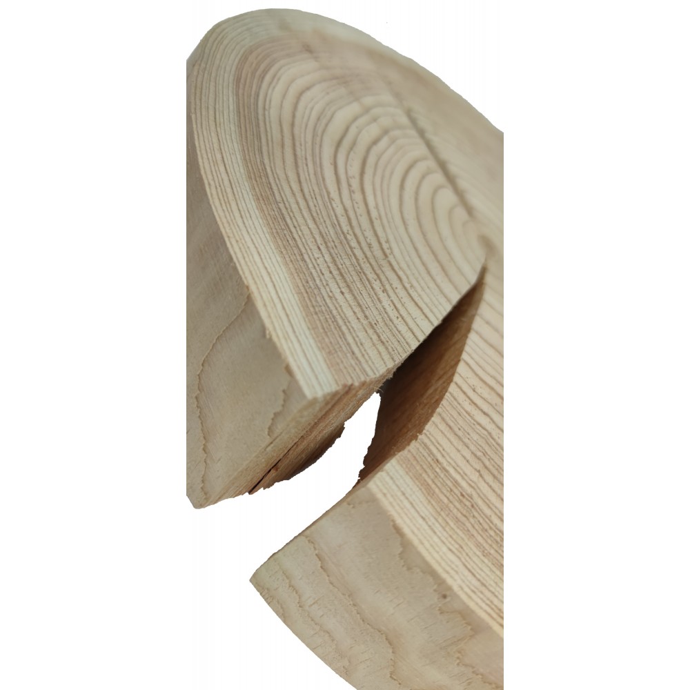 Okorowany Plaster Modrzewia 30-35 cm/ gr. 5 cm/ Szlifowany