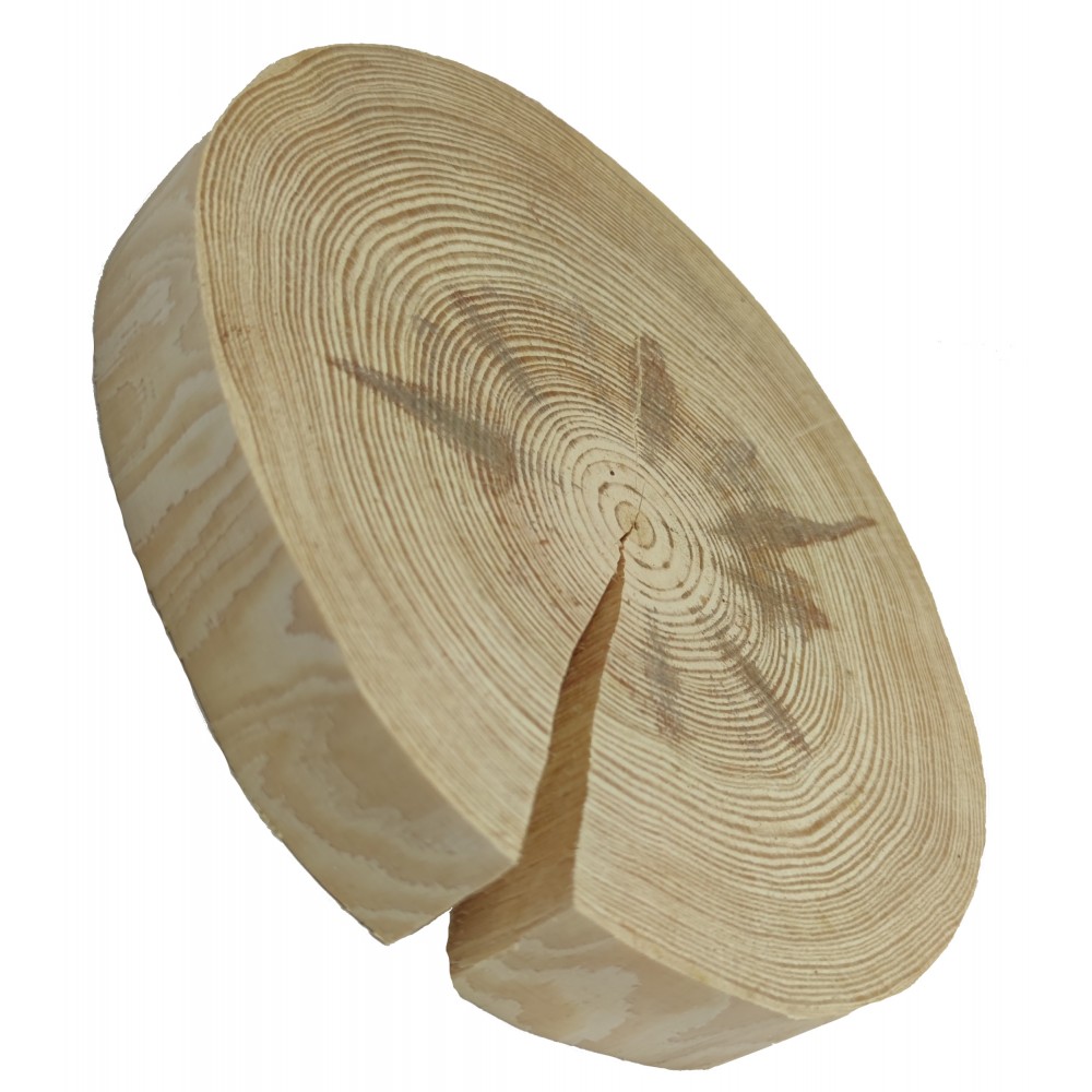 Okorowany Plaster Sosny 25-30 cm/ gr. 3,5 cm/ Szlifowany