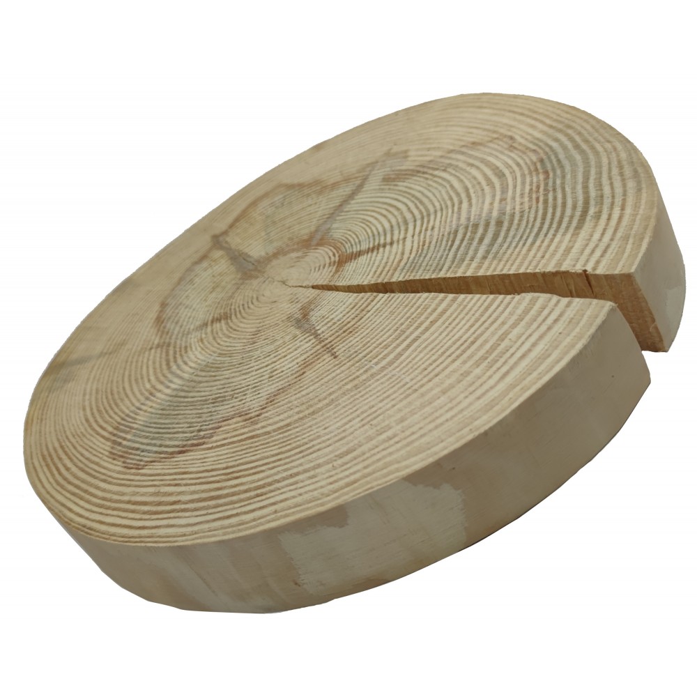 Okorowany Plaster Sosny 25-30 cm/ gr. 3,5 cm/ Szlifowany