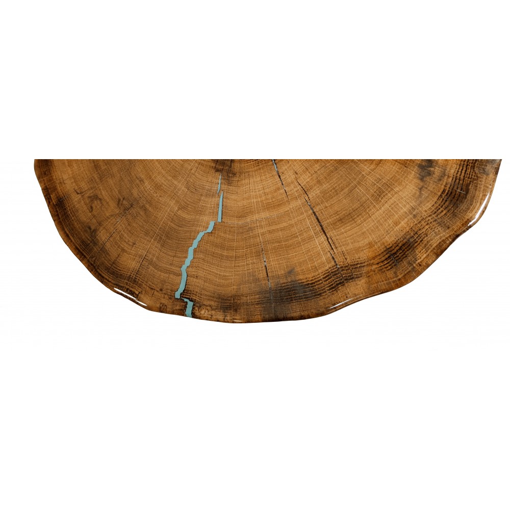 Stół żywiczny Smoke and Owl Unikat 084634 - nogi 43 cm