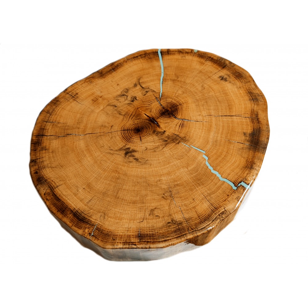 Stół żywiczny Smoke and Owl Unikat 084634 - nogi 43 cm