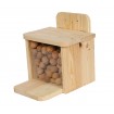 Drewniany karmnik dla wiewiórek - Naturalny