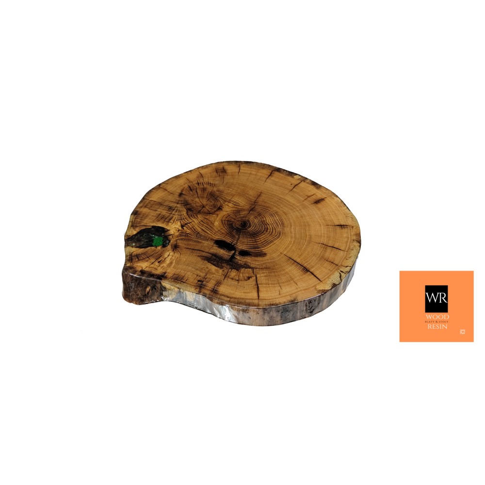 Stół żywiczny Heather Pearl Unikat 090305 - nogi 35 cm