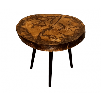 Stół żywiczny Amber Fractal Unikat 095307 - nogi 35 cm
