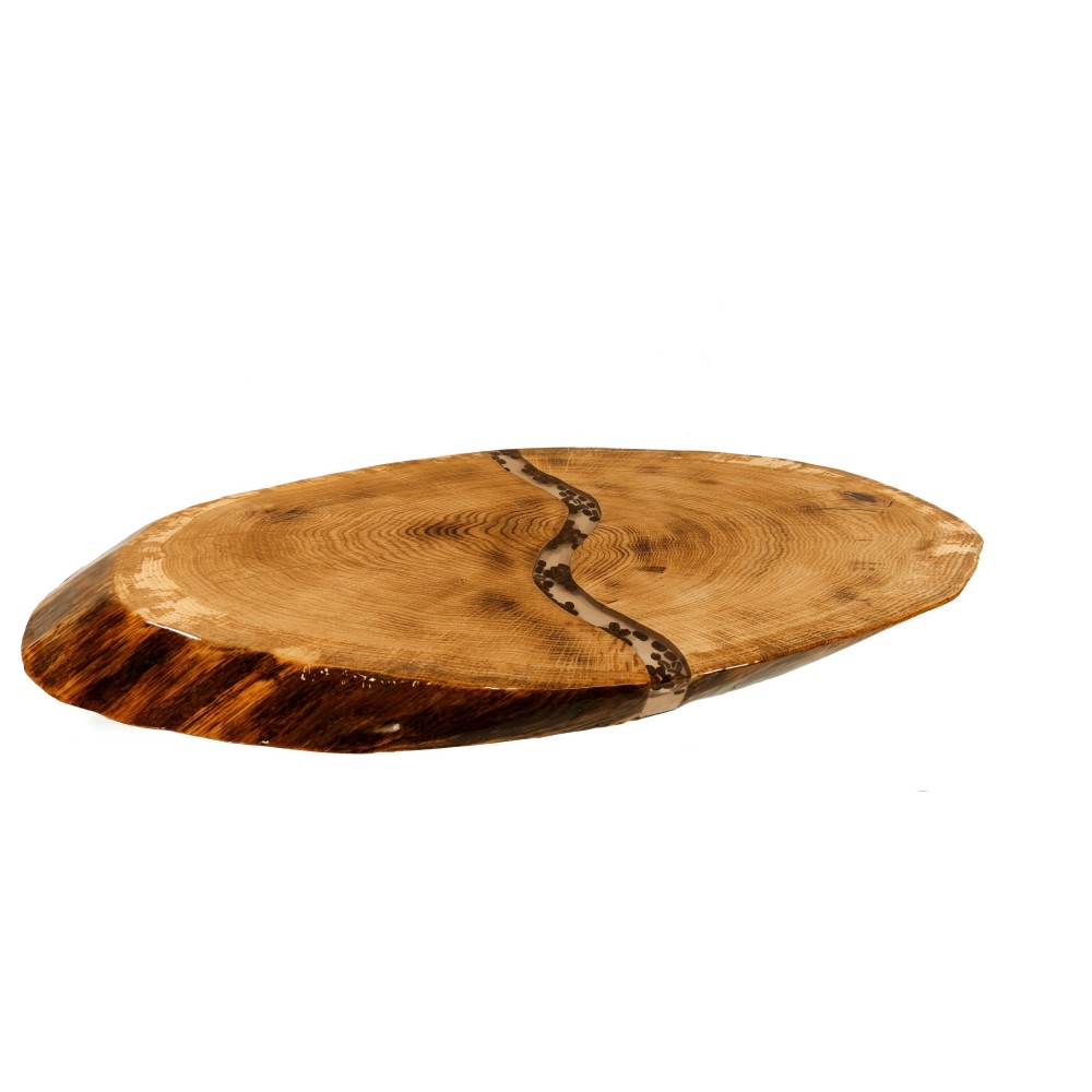 Stół żywiczny Coffee Stream Unikat 112415 - nogi 50 cm