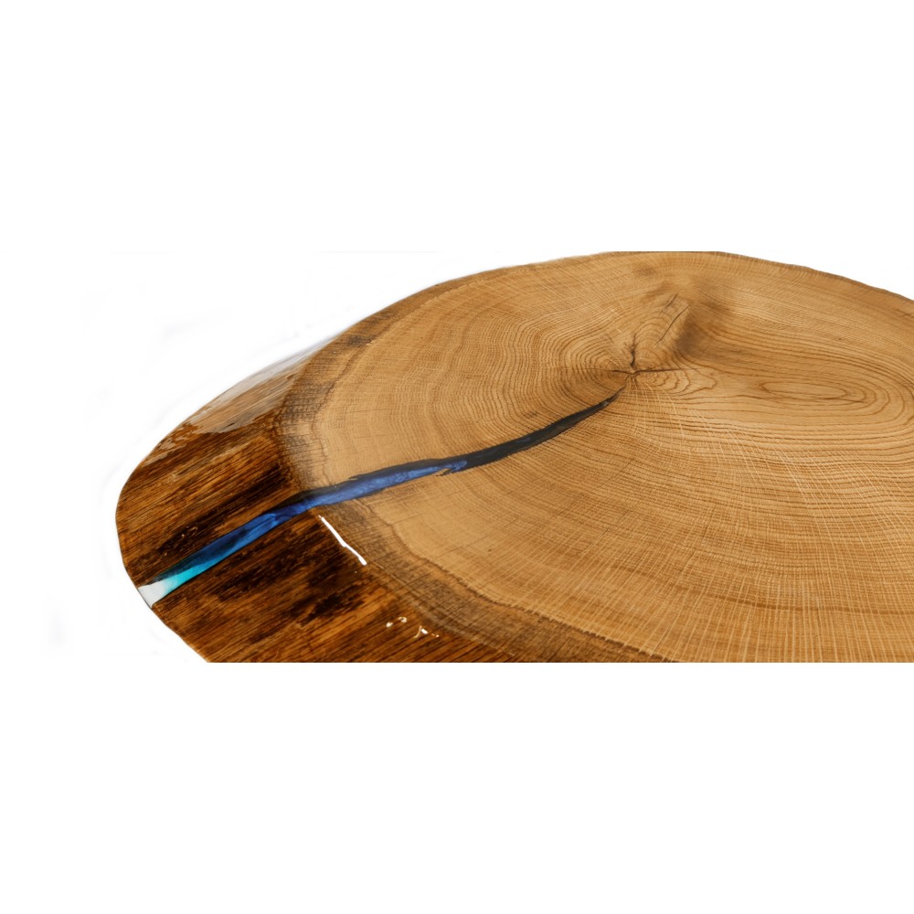 Stół żywiczny Pearl Fisherman Unikat 120449 - nogi 43 cm