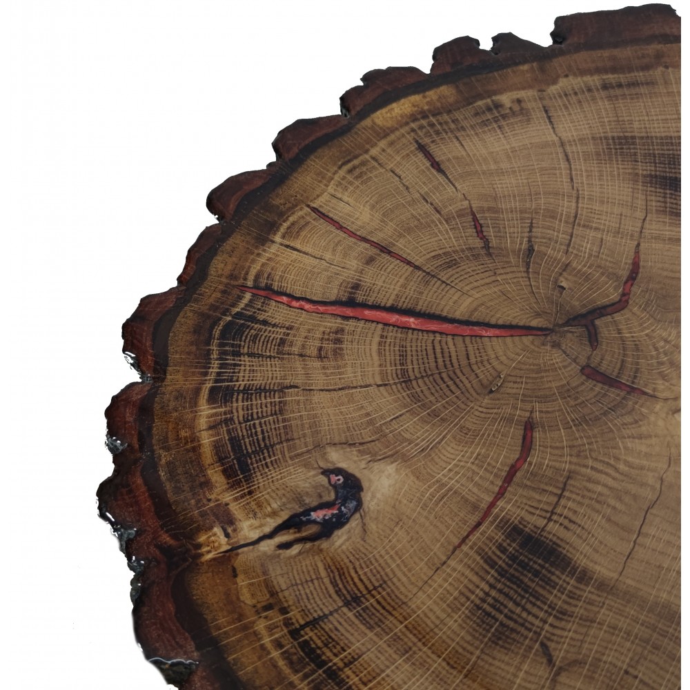 Stół żywiczny An Oak Fantasy Unikat 130013 - nogi 40 cm