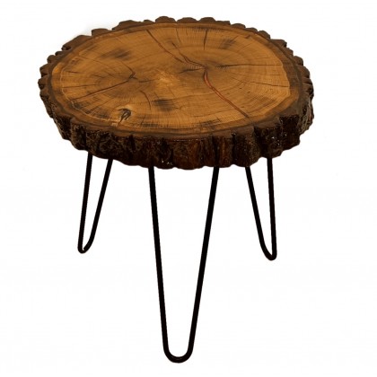 Stół żywiczny An Oak Fantasy Unikat 130013 - nogi 43 cm