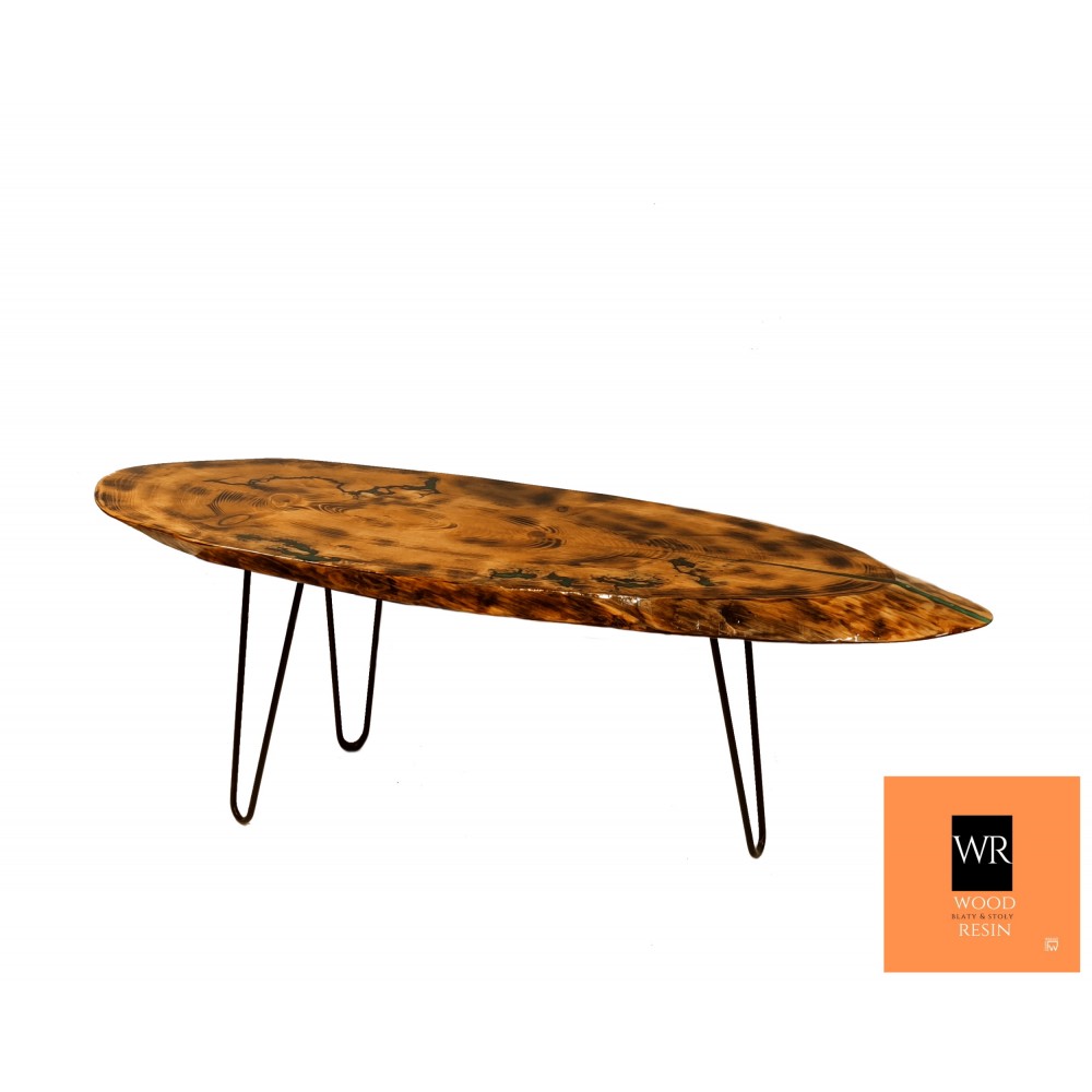 Stół żywiczny African Savannah! Unikat 131045 - nogi 43 cm