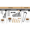 Stół żywiczny Ash Story Unikat 141402 - nogi 35 cm