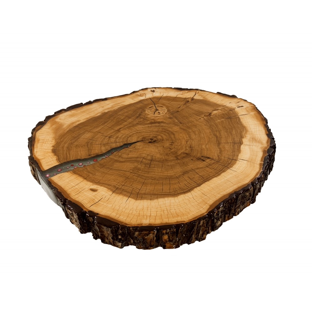 Stół żywiczny Ash Story Unikat 141402 - nogi 35 cm