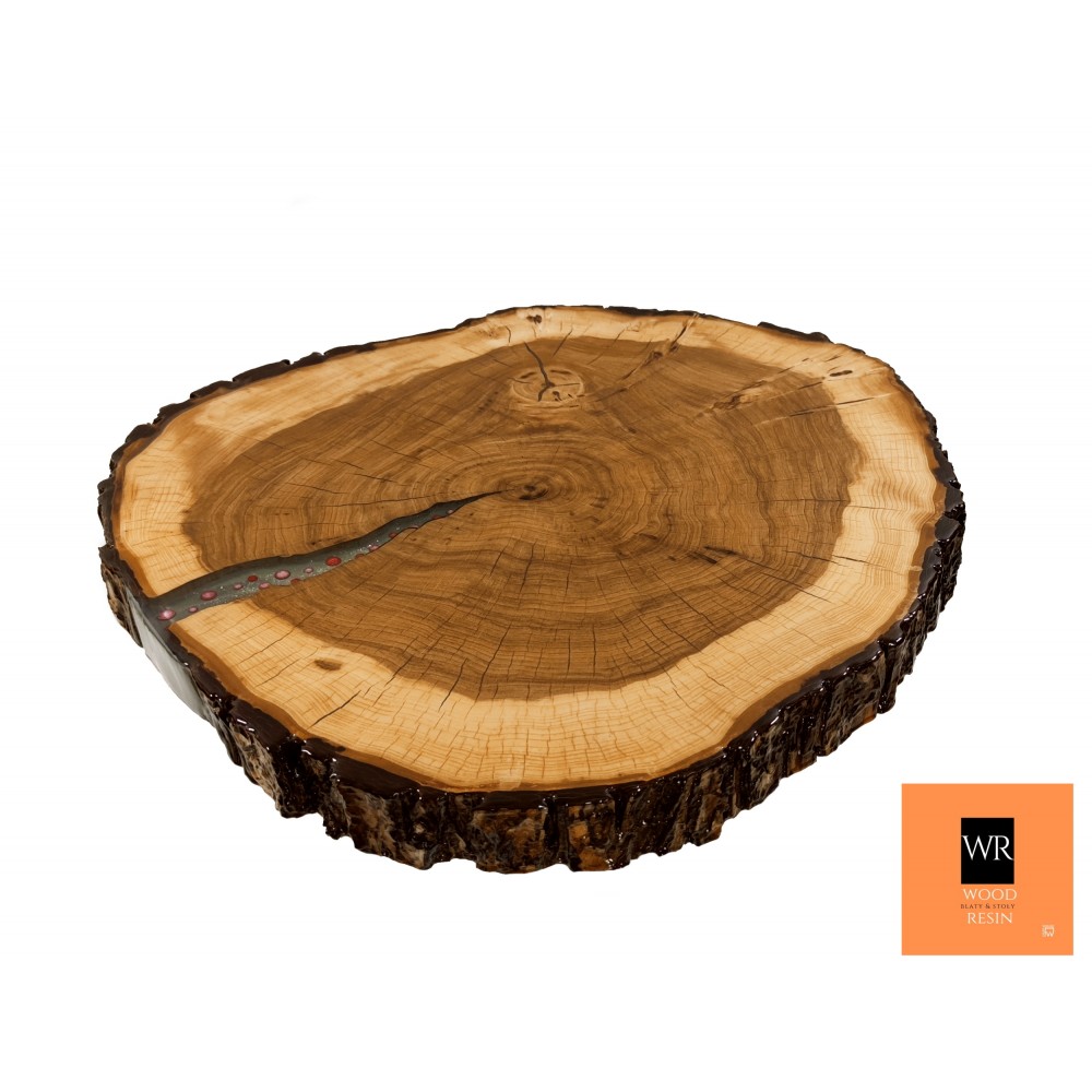 Stół żywiczny Ash Story Unikat 141402 - nogi 35 cm